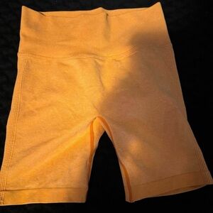 Women's Orange Bike Shorts